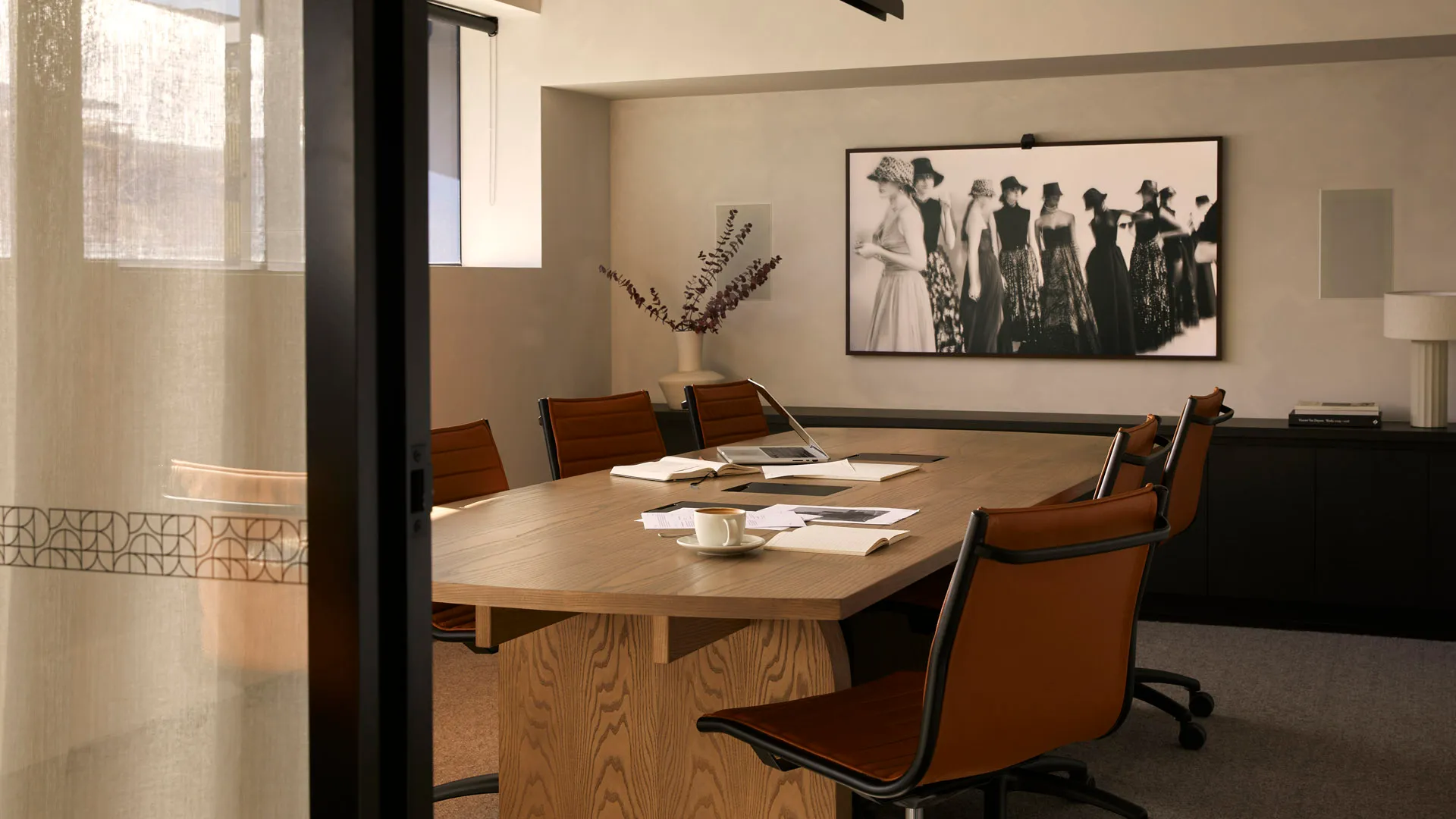 Commercial boardroom AV installation