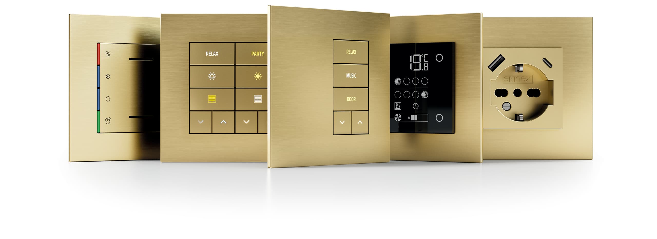 Ekinex 20Venti switch range in a Melbourne prestige home